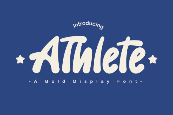 Athlete: A Creative Font for Dynamic Designs