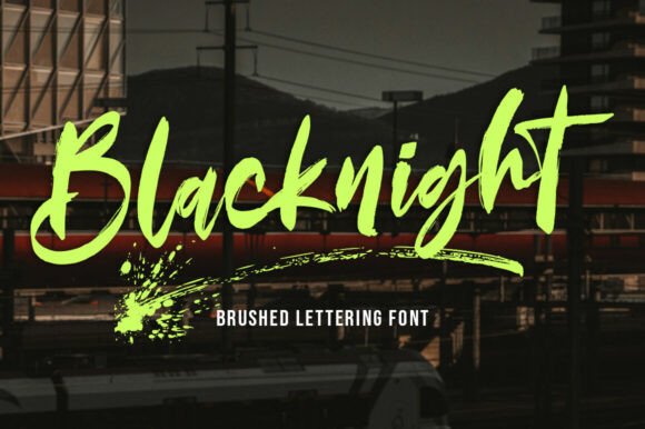 Blacknight: The Bold Brushed Font for Impactful Branding