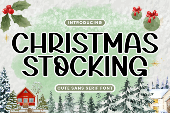 Christmas Stocking: A Festive Sans-Serif for Modern Holiday Design
