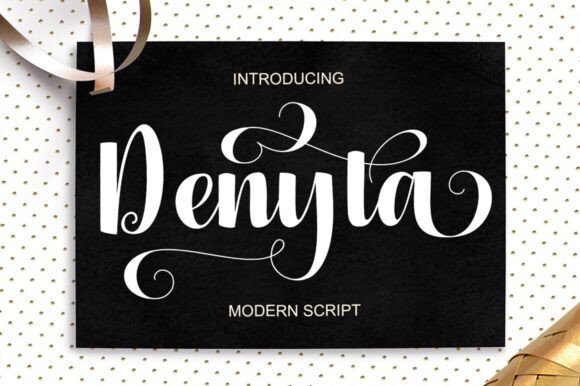 Denyta: The Modern Script Font with a Feminine, Artful Edge
