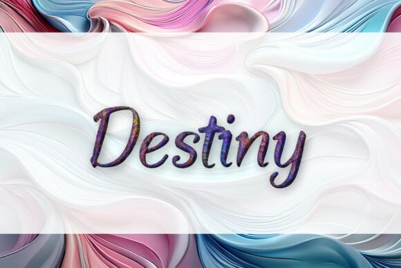 Destiny: A Cosmic Script Font for High-Impact Design