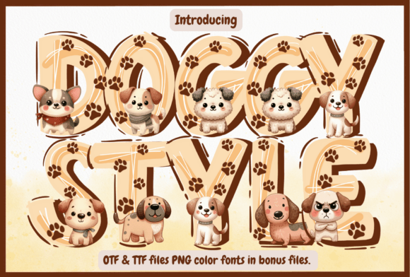 Doggy Style Font: Playful Paws for Your Projects