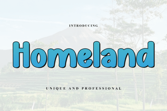 Homeland: The Energetic Display Font for Playful Projects