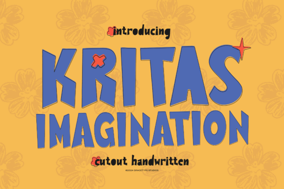 Kritas Imagination: A Cutout Font for Playful, Crafty Projects