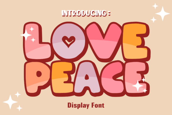 Love Peace: A Creative Font with Retro Charm and Modern Appeal