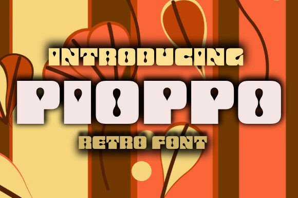 Pioppo: The 70s-Inspired Display Font with Modern Punch