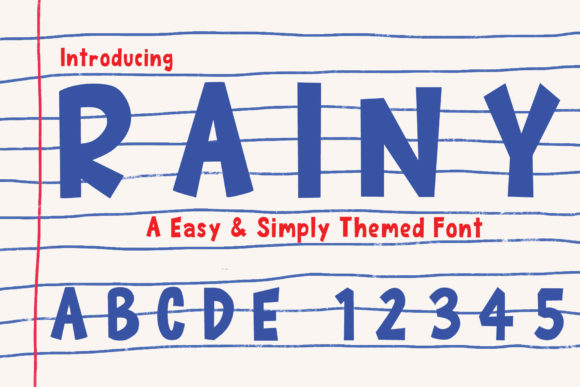 Rainy: The Cool, Thick-Lettered Display Font for Bold Projects
