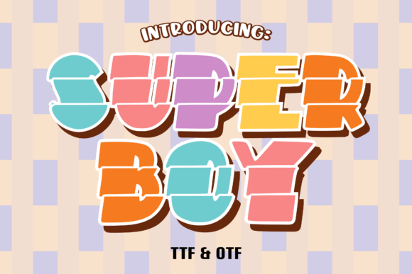 Super Boy Font: A Burst of Whimsy for Your Creative Projects