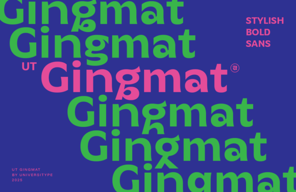 UT Gingmat: The Geometric Sans-Serif for Modern Design